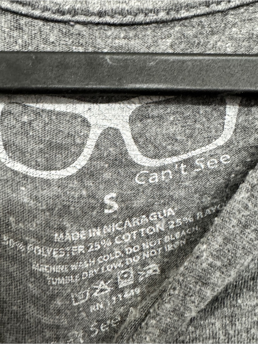 Gray Graphic Tee with Neon Green 'Raging Idiots' Script - Picture 3 of 3